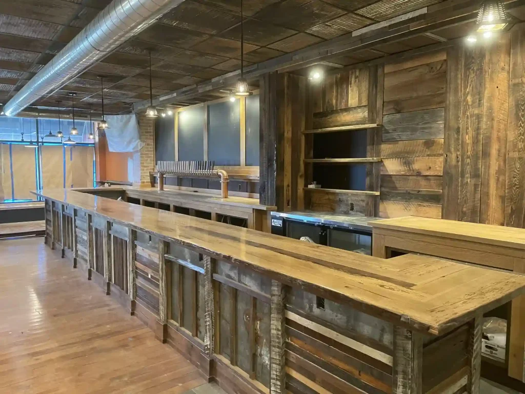 Custom bar by Stately Builders custom millwork and carpentry in Williamsville, NY.