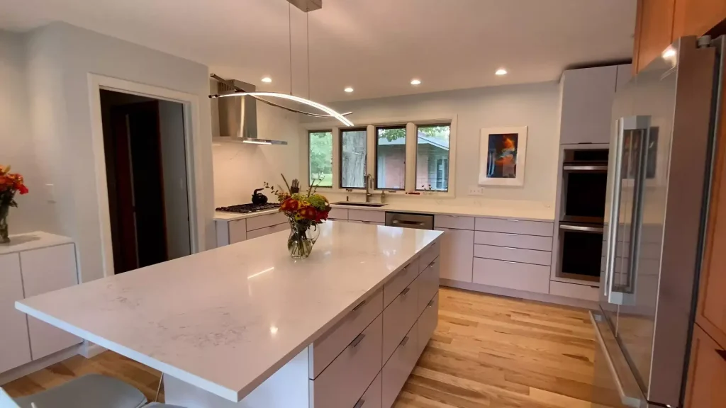 Modern kitchen remodel by Stately Kitchen and Bath in Buffalo, NY.