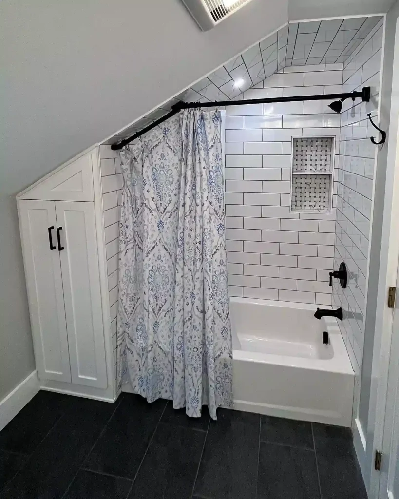 Mini bathroom solution by Stately Kitchen and Bath in Lancaster, NY.