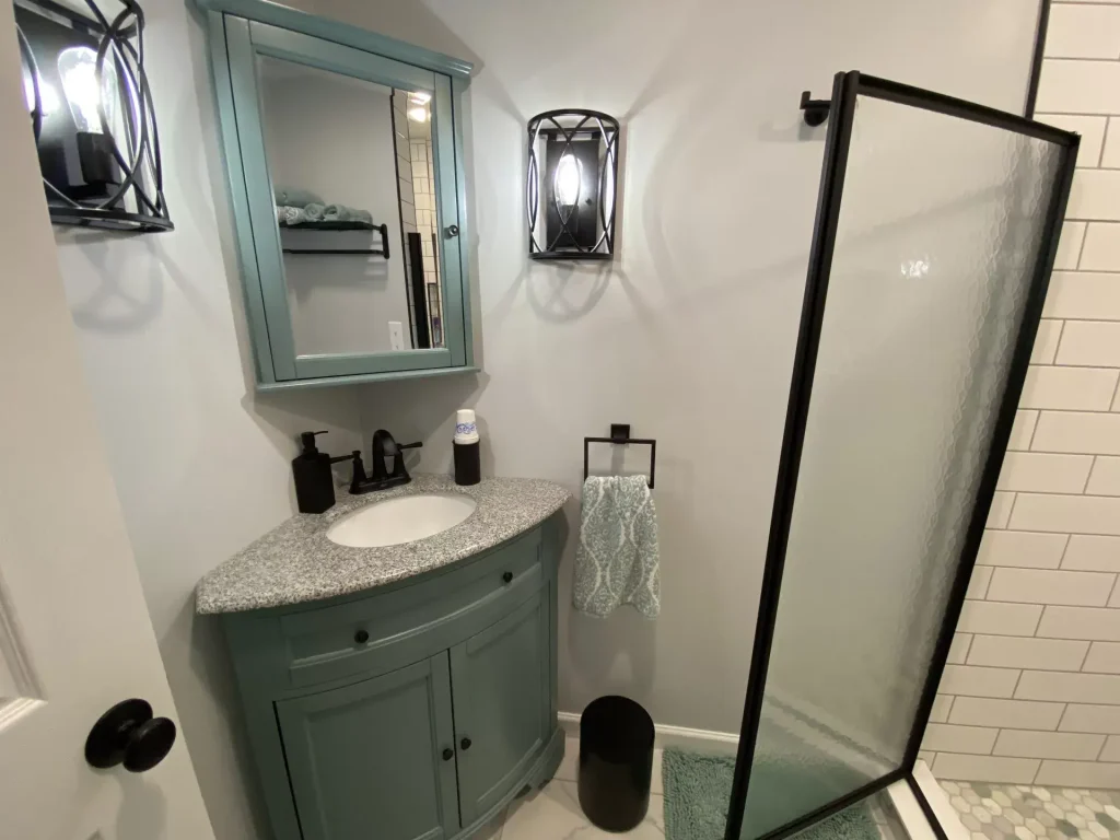 Small bathroom installation by Stately Kitchen and Bath in South Buffalo, NY.