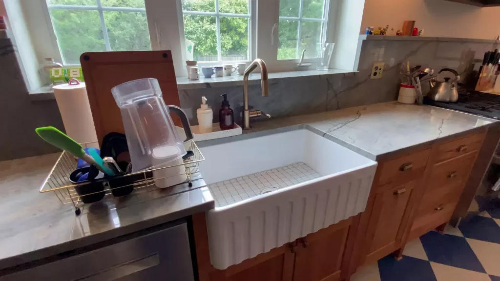 Luxury kitchen remodel in historic North Buffalo home by Stately Kitchen and Bath.