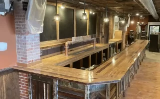 Custom bar by Stately Builders custom millwork and carpentry in Williamsville, NY.