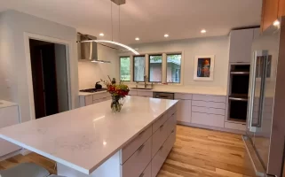 Modern kitchen remodel by Stately Kitchen and Bath in Buffalo, NY.