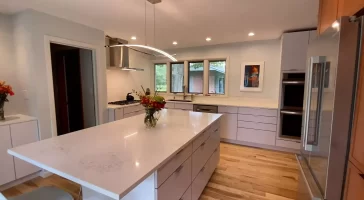 Modern kitchen remodel by Stately Kitchen and Bath in Buffalo, NY.